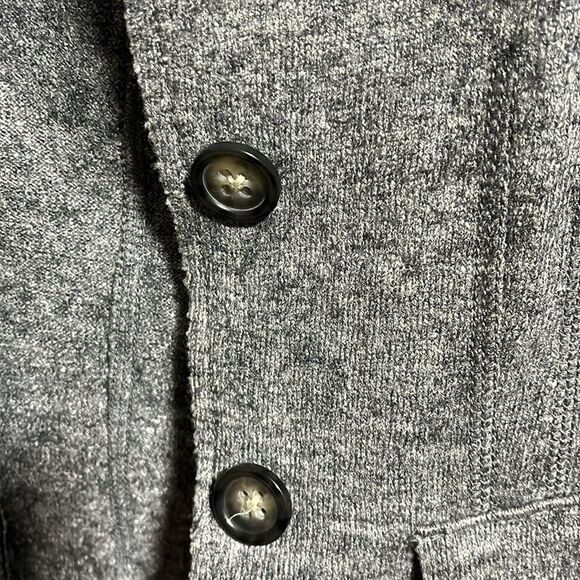 Banana Republic Heather Gray Blazer Size 2 -‎ Viscose Wool Blend - Picture 5 of 8